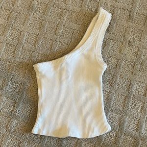 One shoulder urban outfitters crop top XS